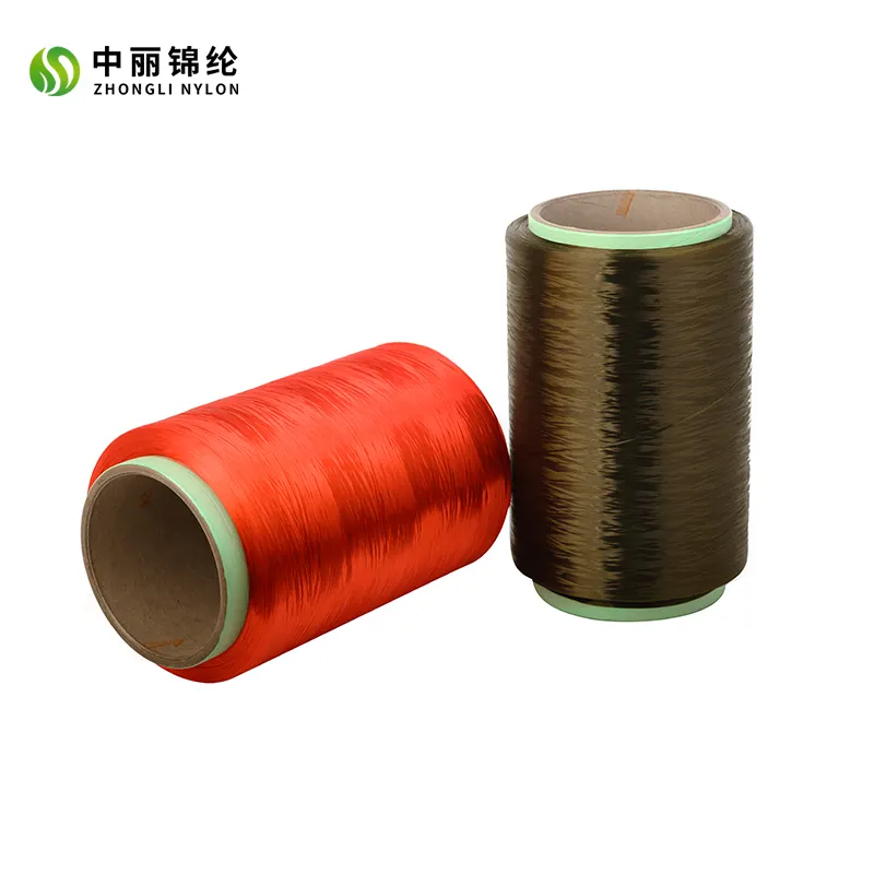El fabricante proporciona 700Dtex/72F Nylon de color 6 Hilo de filamento fuerte para cuerdas
