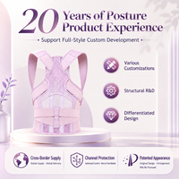 Attelle de soutien d'épaule ergonomique, portable, respirante et réglable pour l'entraînement quotidien de la posture et l'alignement du haut du dos