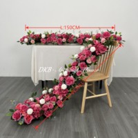 Choix Populaire : Fleurs Artificielles Haute Densité pour la Décoration de Réception d'Hôtel avec une Mise en Scène Élégante de la Table