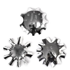 Plaque de gabarit en acier inoxydable pour coupe française et ligne sourire, outil de découpe multi-styles pour la création de motifs d'ongles DIY - Product Image 1