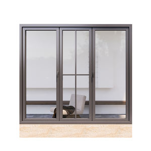 <span class=keywords><strong>Fenêtre</strong></span> à battant en aluminium insonorisée à isolation thermique améliorée, structure robuste, conception multi-chambres, pour les zones froides résidentielles - Product Image 4