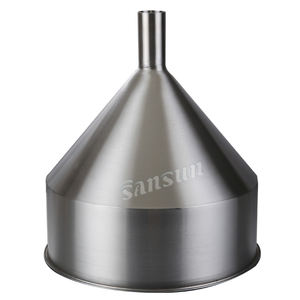 Funil de aço inoxidável sanitário do produto comestível 1.5 Tri braçadeira usinada para a indústria cervejeira Use a conexão da solda - Product Image 3