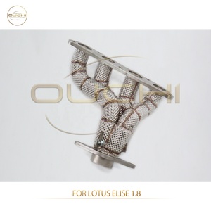Colector de escape OUCHI de alta calidad para <span class=keywords><strong>Lotus</strong></span> <span class=keywords><strong>Elise</strong></span> 1.8, de acero inoxidable con escudo térmico, piezas de rendimiento automotriz - Product Image 4