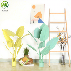 Plante artificielle colorée de style moderne et éclatant : Faux <span class=keywords><strong>bananier</strong></span>, Oiseau de paradis, <span class=keywords><strong>Bananier</strong></span> du voyageur pour la décoration paysagère de jardin - Product Image 1
