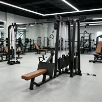 Machine de musculation multifonctionnelle commerciale 5 stations MZ-F81 avec câbles intégrés pour bras, poitrine, jambes, dos et musculation en mousse