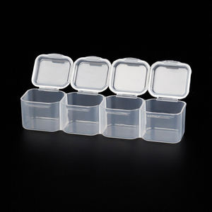 Boîte <span class=keywords><strong>de</strong></span> <span class=keywords><strong>rangement</strong></span> en plastique 28 grilles, boîte à pilules transparente détachable pour outils à ongles, accessoires <span class=keywords><strong>de</strong></span> peinture diamant pour bricolage, bricolage, 8 pièces - Product Image 6