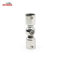 En stock connecteur d'angle réglable pour tringle à rideau connecteur de tuyau de porte de douche