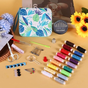Kit de broderie DIY motif feuille bleue pour enfants, ensemble de <span class=keywords><strong>couture</strong></span> compact, coffret cadeau Nouvel An, achat en gros pas cher - Product Image 2