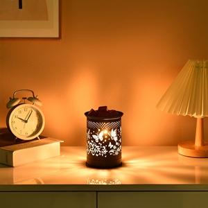 Chauffe-cire électrique en fer noir à motif papillon, idéal pour la maison et le bureau – Offre spéciale - Product Image 4