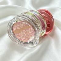 Palette de fards à paupières pressés véganes à marque privée, illuminateur multicolore scintillant, longue tenue, poudre illuminatrice pour les yeux