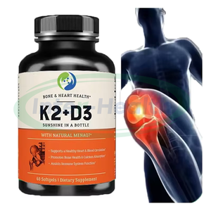 Ausreson OEM Vitamina <span class=keywords><strong>D3</strong></span> y K2 Mk7 Magnesio omega 3 Aceite Soporta Suplemento 10000 5000iu Vitamina orgánica <span class=keywords><strong>D3</strong></span> K2 Cápsulas - Product Image 1