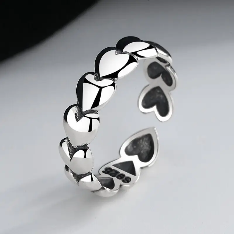 2022 Neuankömmling Hot Sale Sterling Silber s925 Ring Revival Mode Veränderbares Geschenk für Teens Party Einstellbarer Großhandel auf Lager