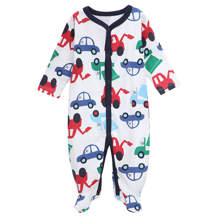 Детский комбинезон с длинными рукавами из 100% хлопка для мальчиков