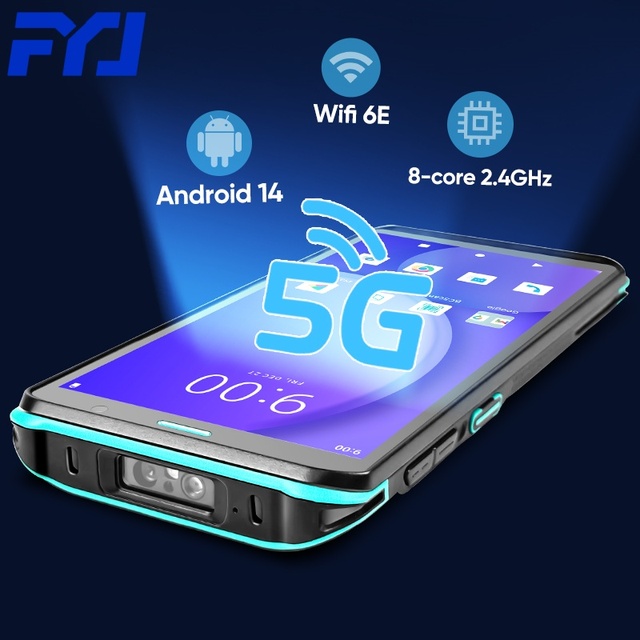 2025 Trending F9826 5G Handheld Customized PDA 1D/2D Barcode Scan Full 6 Inch Display GMS Certificated IP67 Mobile PDA