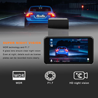 X5 4 pouces voiture tableau de bord caméra dashcam double caméra hd 1080p voiture dvr 2 canaux avant et arrière double objectif dash cam double voiture dashcam