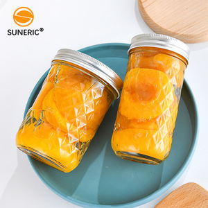 Recipientes de Almacenamiento de Alimentos para Cocina, Herméticos, Frascos Pequeños para Mermelada y Miel, Frascos de Vidrio Tipo Mason de 4, 8, 15, 16 y 21 oz con Tapas Doradas - Product Image 4