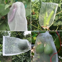 Nylon witte palmnet beschermende zakken met trekkoord, vogel- en insectenwerend netzakken
