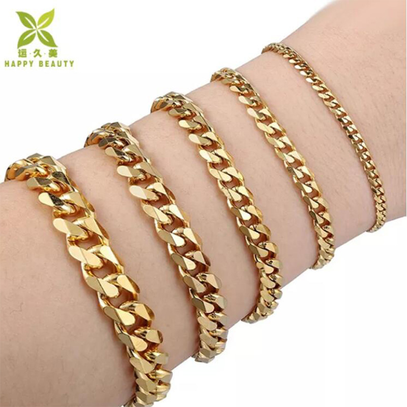 Dubai New Gold Hand Chain Bracelet 