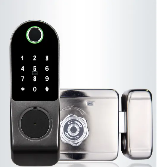 QLEUNG Smart Tuya/TTlock Smart Life Wifi Smart Digital Biomatric Fingerprint Key Passwort karte Smart Türschloss