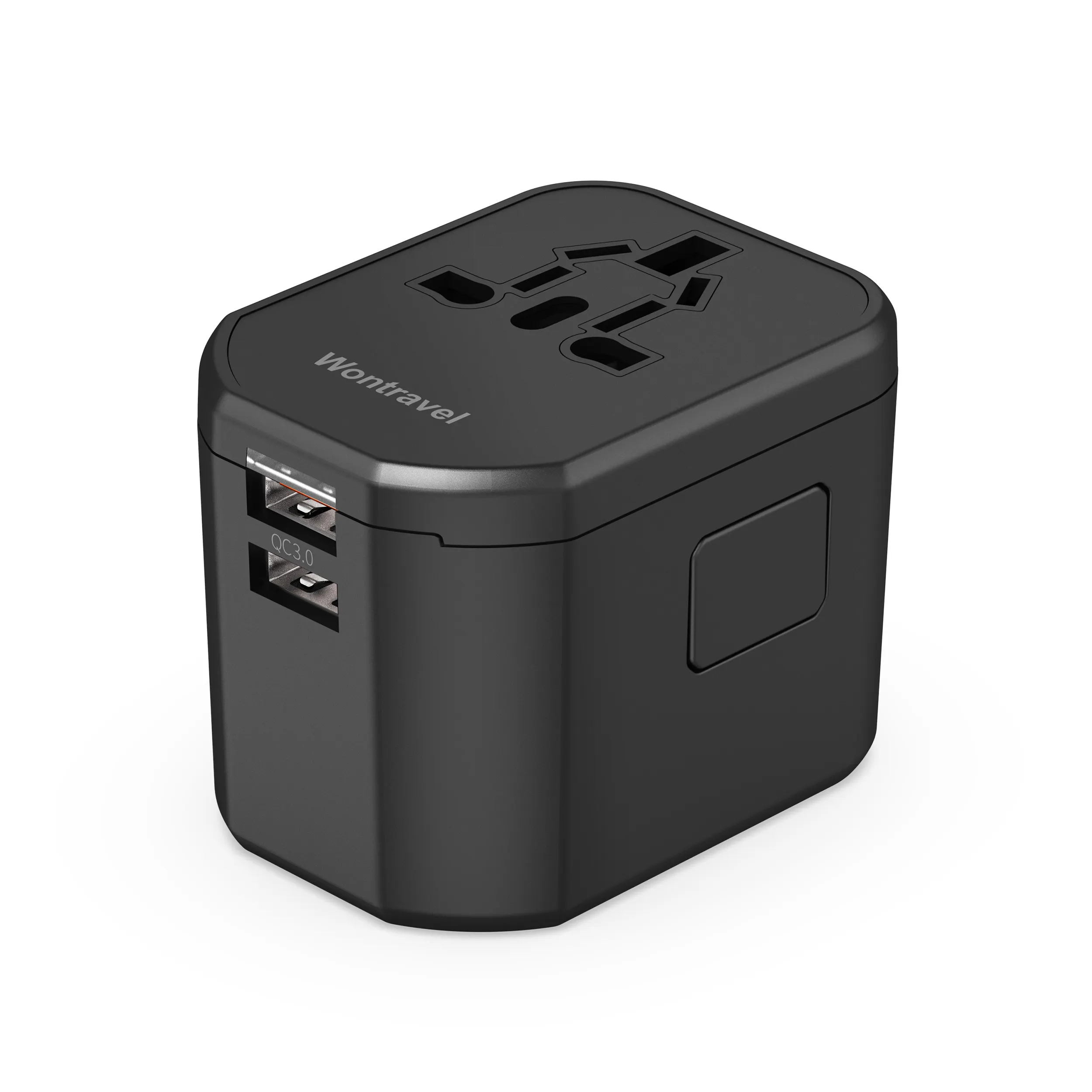 Universal World Travel Adapter 2 USB 3 Port Charger Euro Plug UK Socket Converter Smart Adapter