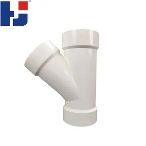 HJ Manufacture PVC DWV Fittings ASTM D2665 Yee Pipe Fittings