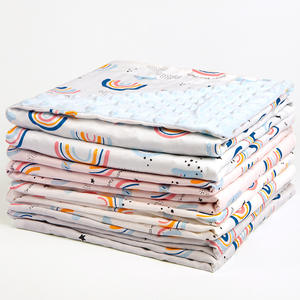 Soft Portable Minky Dotted Minky <strong>Blanket</strong> Custom Comfortable Bedding <strong>Baby</strong> <strong>Blanket</strong> for Kids - Product Image 5