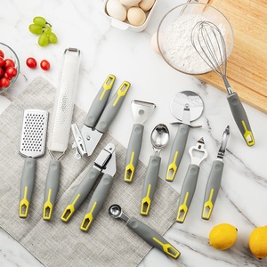 Cuillère à glace et pelle à pizza en acier inoxydable gris et jaune de qualité supérieure pour la cuisine - Product Image 2