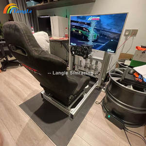 Simulación de fórmula desmontable, coche de carreras, soporte de asiento de cabina, teclado, freno de mano, <span class=keywords><strong>simulador</strong></span> de juego de conducción - Product Image 4