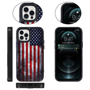 Высококачественный мягкий чехол для телефона из поликарбоната и ТПУ с рисунком национального флага для <span class=keywords><strong>iPhone</strong></span> 12/12 PRO/12 PRO MAX - Product Image 4