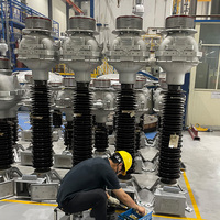 Transformateur de courant immergé dans l'huile série LVB, tension nominale 35kV-220kV, courant primaire jusqu'à 5000A, équipement électrique