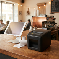 Printer POS Thermal 80mm Pemotong Otomatis Kecepatan Tinggi, Antarmuka USB/Ethernet, Garansi 1 Tahun, Ready Stock