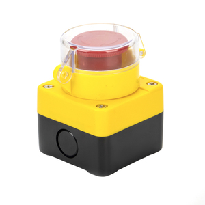 Bouton-poussoir d'arrêt d'urgence à tête de champignon rouge 10A autobloquant en plastique pour protection d'équipement - Product Image 2