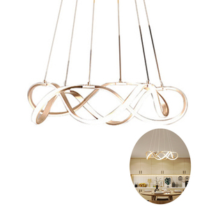 Lampadario moderno a soffitto a LED in oro nero <span class=keywords><strong>per</strong></span> la camera da letto <span class=keywords><strong>soggiorno</strong></span> illuminazione decorativa <span class=keywords><strong>per</strong></span> la casa lampade sospese a soffitto di lusso - Product Image 6
