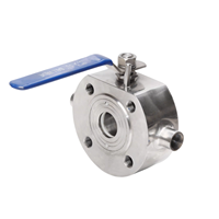 Vanne à boisseau sphérique mince à passage plein de type Wafer en acier inoxydable SS304/SS316 avec joint PTFE, commande manuelle par levier, brides à serrage pour l'eau – Approvisionnement direct usine
