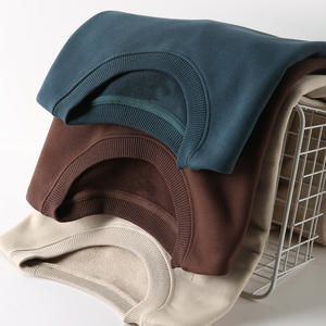 럭셔리 프랑스 테리 코튼 스웻셔츠 430 Gsm 헤비급 통기성 모의 목 디자인 겨울 맞춤 로고-의류에서 - Product Image 1