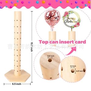 Wooden Lollipop Display Rack Tree Shape Birthday <b>Cake</b> <b>Decorating</b> <b>Supplies</b> Durable Storage Stand - Product Image 4