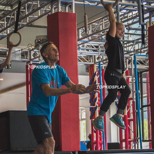 Người lớn trong nhà sân chơi Thiết bị Mỹ phiêu lưu trở ngại khóa học NINJA CHIẾN BINH với leo tường - Product Image 6