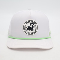 Casquette de baseball 5 panneaux en PVC découpée au laser, imperméable, pour le golf et le sport quotidien