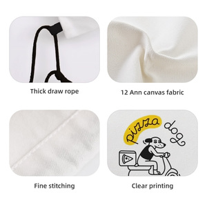 Eco-friendly Canvas <b>Drawstring</b> Pocket Outdoor Bag Canvas <b>Drawstring</b> Bag - Product Image 6