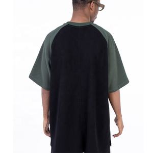 Personalizzato oversize Waffle Knit uomo Thermal Ralgan manica corta O collo T-shirt cotone Boxy Heavyweight T-shirt - Product Image 2