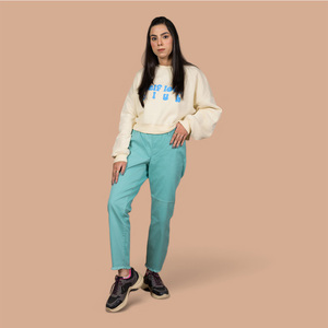 Nouvelles Jeggings Décontractées Respirantes et Douces pour Femmes, Taille Haute, 100% Coton Écologique, Idéales pour le Quotidien en Extérieur, Meilleur Prix - Product Image 1