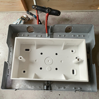 Boîte de commutation murale double prise EU de type 86, étanche IP65, en ABS et PVC, montage en surface, interrupteur électrique principal, boîte de raccordement, couleur personnalisée