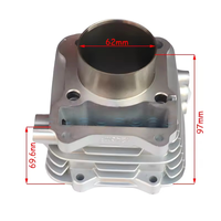 Suzu Ki GN125 EN125 GS125 GZ125 Euro I 150cc mise à niveau à grand alésage avec Kit de piston de cylindre à tête dôme Kit de cylindre modifié 62mm
