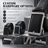 Ceintures en cuir de vachette de qualité supérieure personnalisées en gros pour hommes, boucle à verrouillage automatique en alliage, durables, écologiques, style décontracté et professionnel