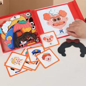 Rompecabezas magnético de alta calidad, figura de vestir de dibujos animados, Juegos de Cambio de ropa, libros interactivos, juguetes educativos - Product Image 3