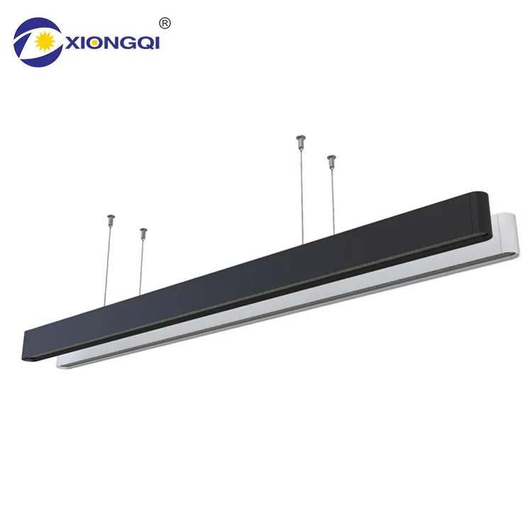 Forma fai da te in alluminio PMMA lente a soffitto sospensione 40 50 60 Watt commerciale lineare Led luce a sospensione