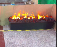 Cheminée électrique moderne autoportante Flamme à LED 3D Vapeur d'eau Bois Son Télécommande facile Approvisionnement d'usine direct AU pour la maison