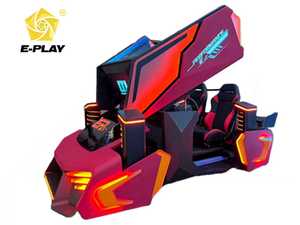 EasyPlay Factory 3-Bildschirm-Rennwagensimulator 9D VR Virtual Reality für Home Airport Mall Münz betriebener Outdoor-PC Fiberglas - Product Image 6