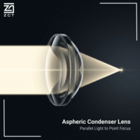Lentille Condenseuse Asphérique en Verre Optique pour Éclairage LED, Mise au Point Laser, Capteurs d'Imagerie et Systèmes d'Instruments Optiques Compacts