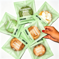 Sac à biscuits personnalisé avec logo, sac thermoscellable pour beignets et gâteaux, emballage alimentaire recyclable de qualité alimentaire pour biscuits